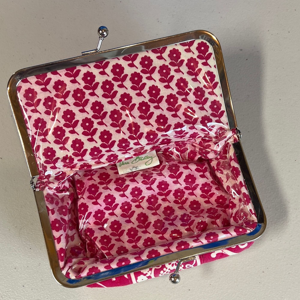 Vera Bradley Pink Floral Cosmetic Case